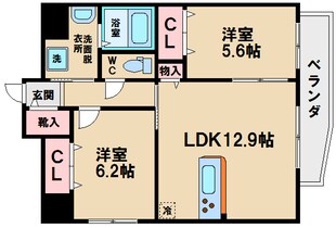 アンシャンテ松崎町の物件間取画像